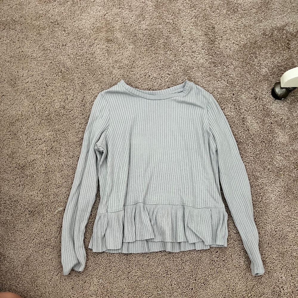 Target Gray Ribbed Sweater